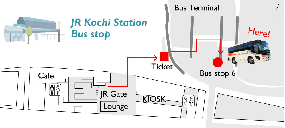 station bus stop map