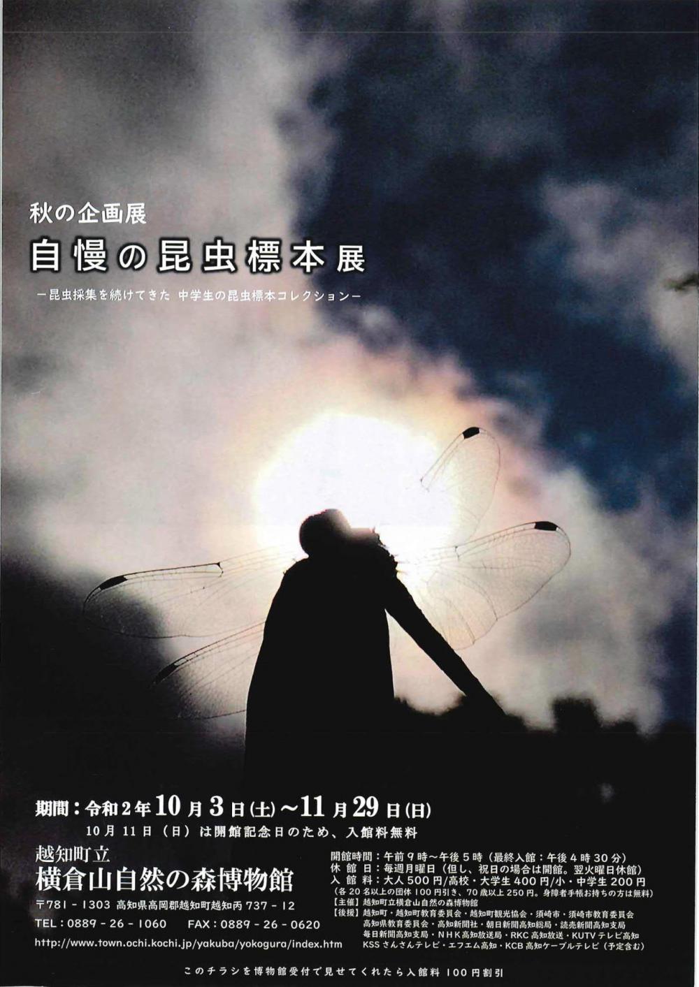 秋の企画展 自慢の昆虫標本展
