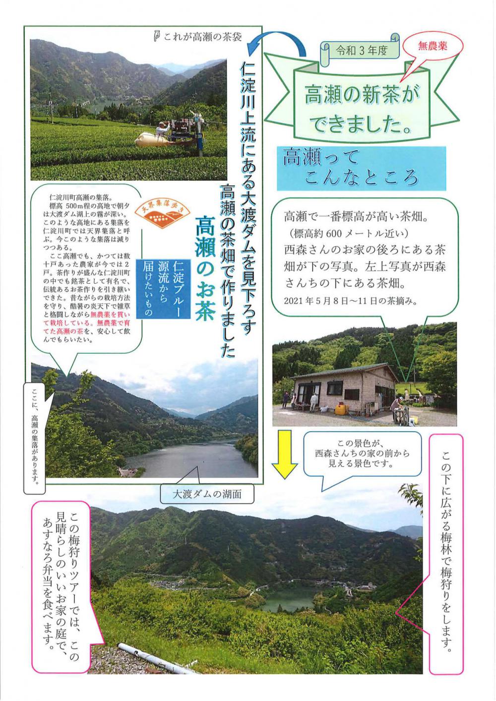 高瀬の梅狩り体験とあすなろ弁当付きウオーキングツアー