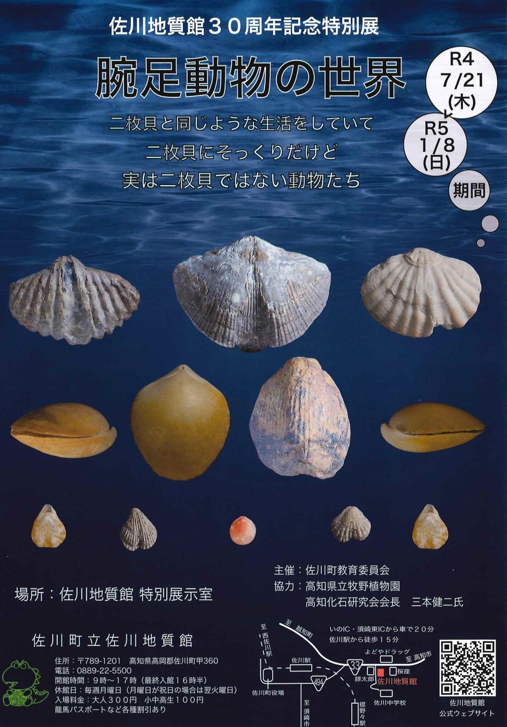 佐川地質館30周年記念特別展　腕足動物の世界