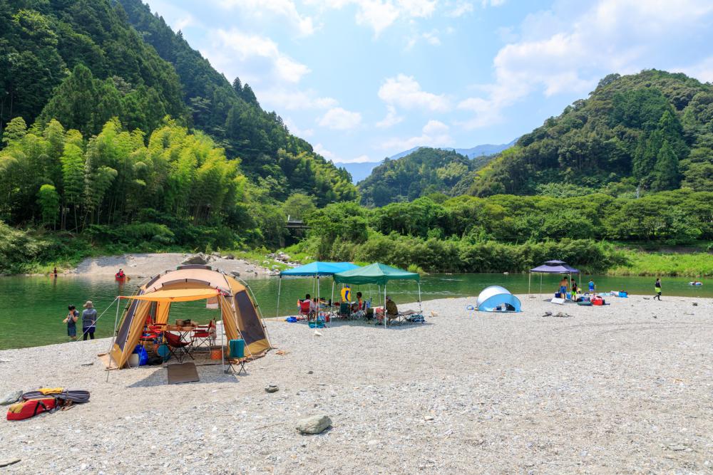  宮崎の河原キャンプ場